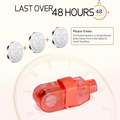 Miniatura 2 de Luces California Cade Electronic, luces de dedo de LED brillante Rave Laser, juguetes surtidos, paquete de 48