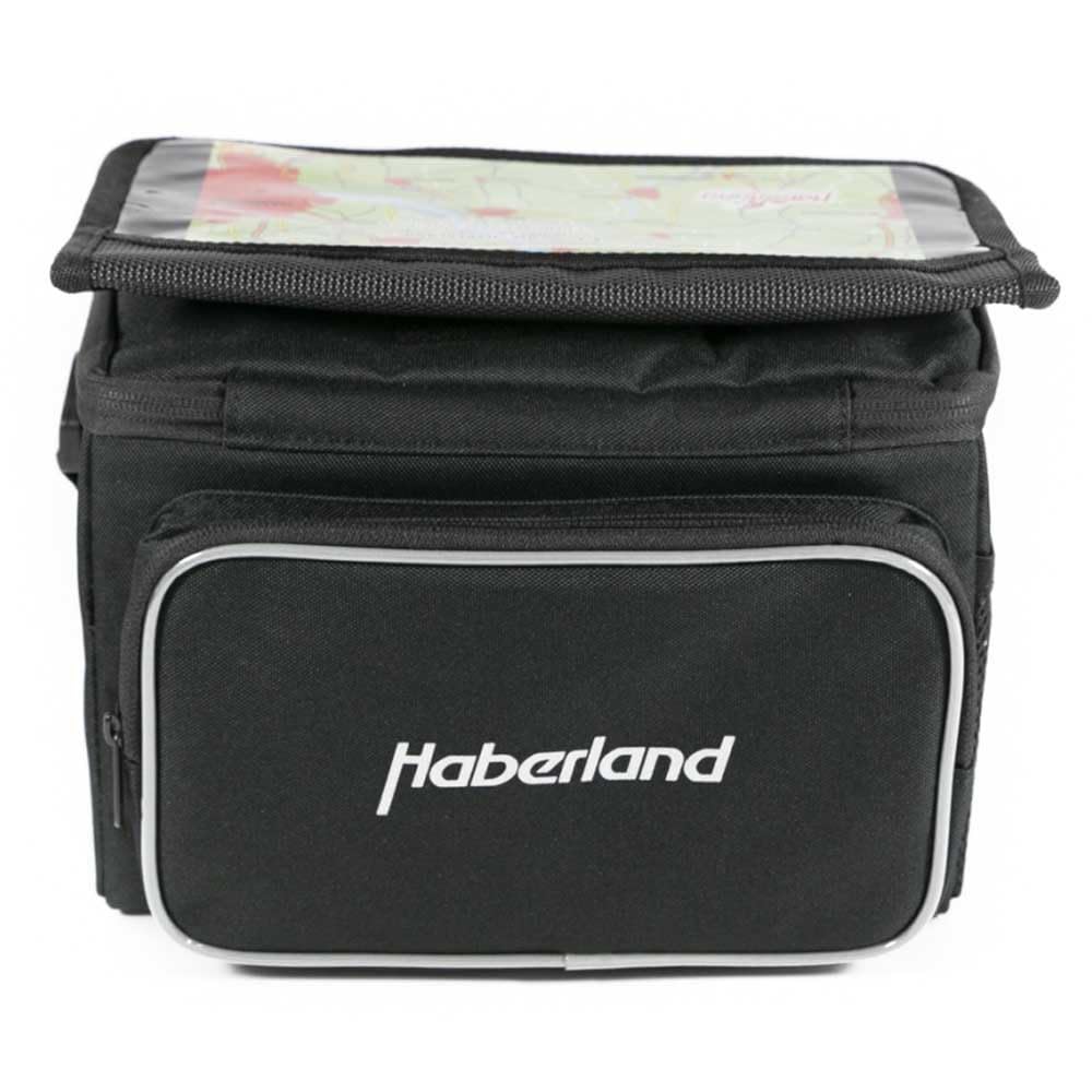 Haberland Fahrradtasche Lenkertasche 6L Schwarz Inklusive Klick-Fix-Adpter, LKF808 00