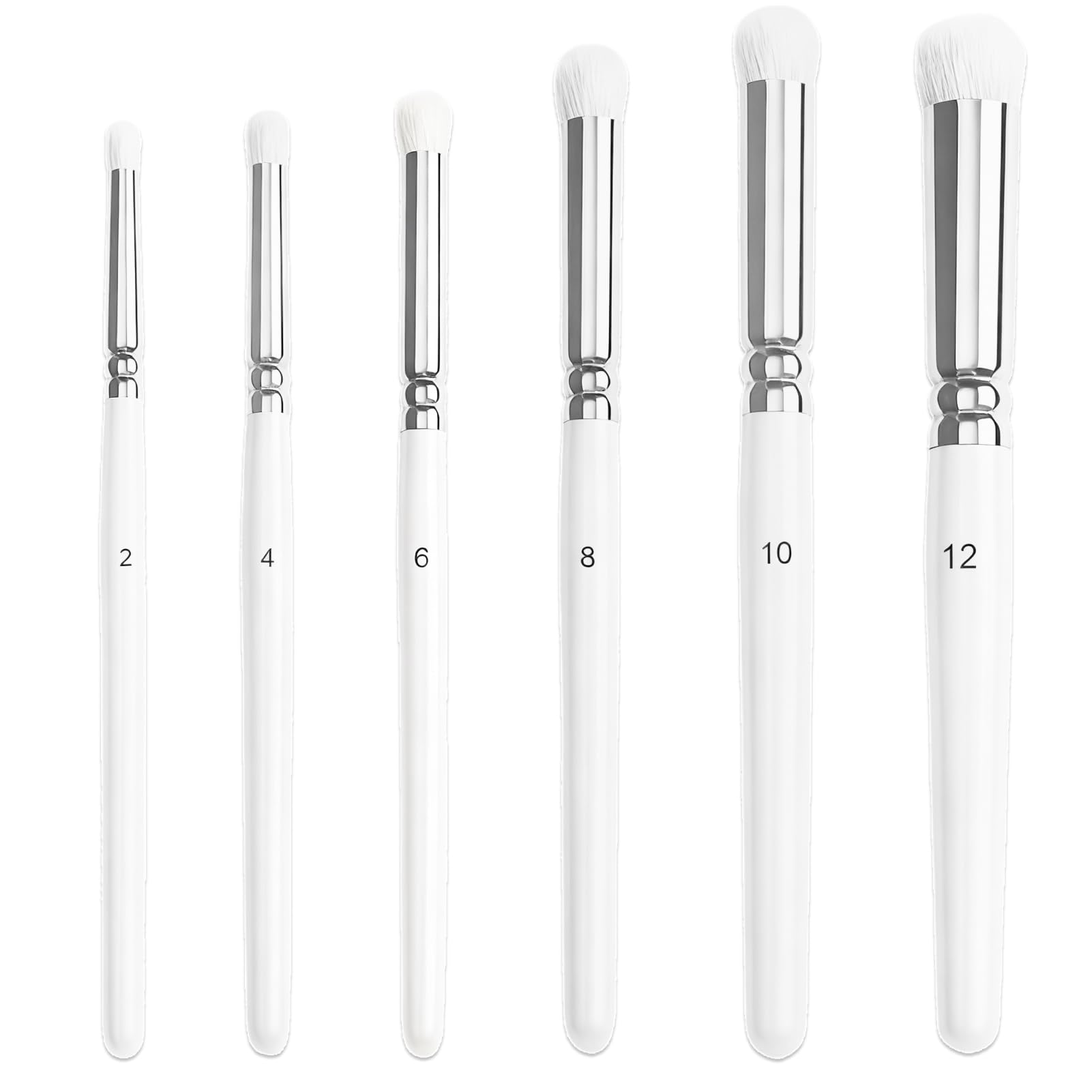 6 PCS Dry Brush Miniature Painting, Drybrush Set with Dome Tips, Artist Paint Brush Set for Model Detailing, Drybrush Set Including Stencil Brush Styles for Figures, Crafts and Hobby Painting