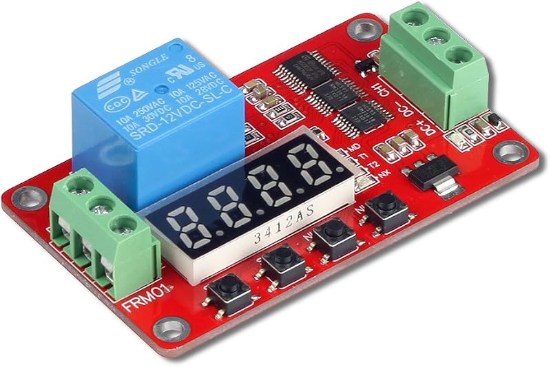 Módulo Relé Temporizador Multifuncional Programável UCTRONICS 12 VCC – 1 unidade