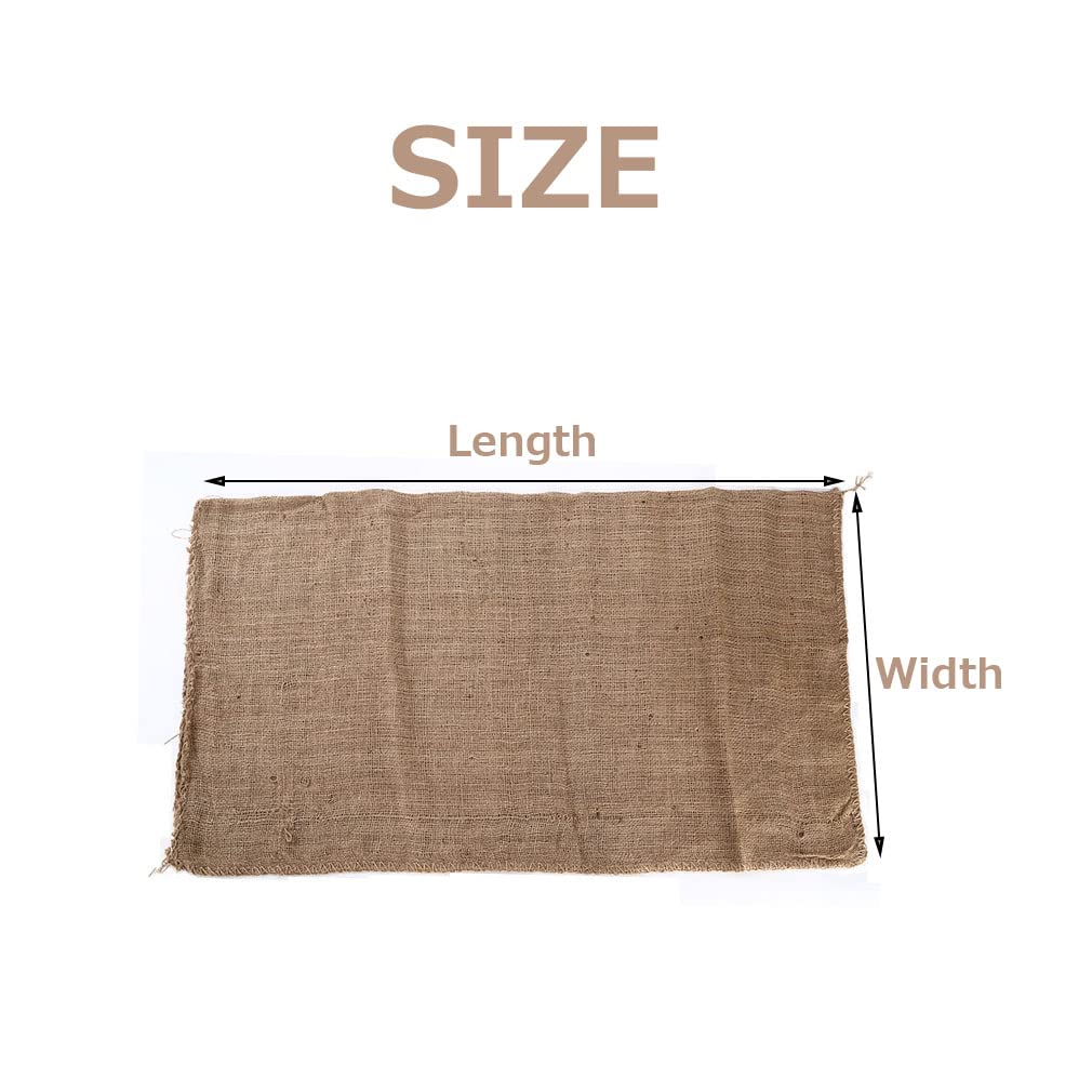 Sacchi di iuta per patate 5 Pezzi Sacco in iuta naturale 350g/m² Sacco di iuta per giardinaggio protezione antigelo Sacchi di Juta da Caffe' senza l'odore di muffa (50x70cm)