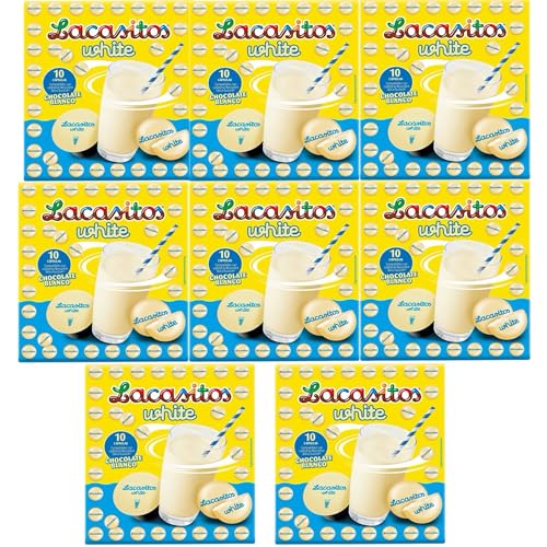 PACK 8 x LACASA & BAQUÉ BATIDO DE LACASITOS WHITE 80 CÁPSULAS