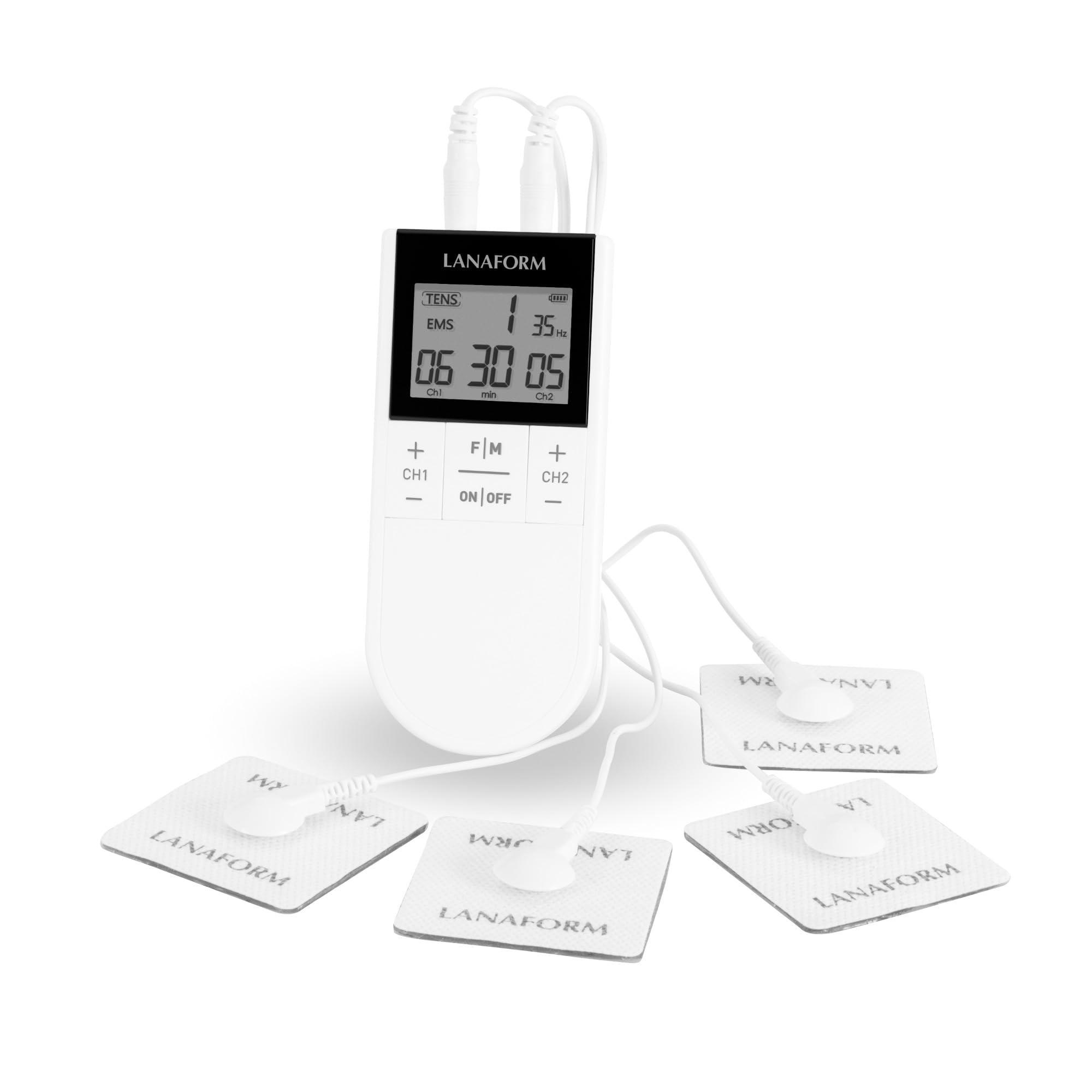 Lanaform - Physio Stim - Électrostimulateur TENS EMS - Soulage Les Douleurs Chroniques - Développement De La Masse Musculaire - Bien-​être