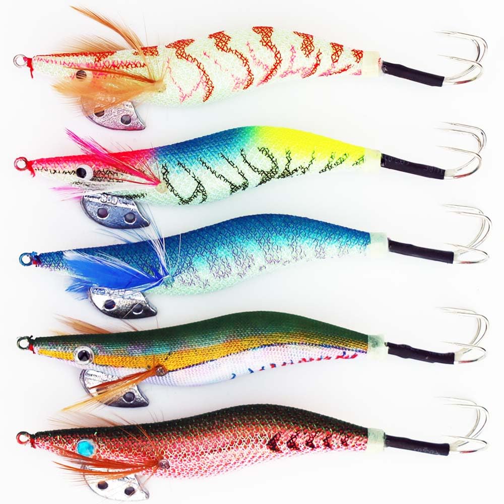 Amazon | タコ釣り 蛸（たこ）エギ 3.0号 5本 セット エギング 仕掛け