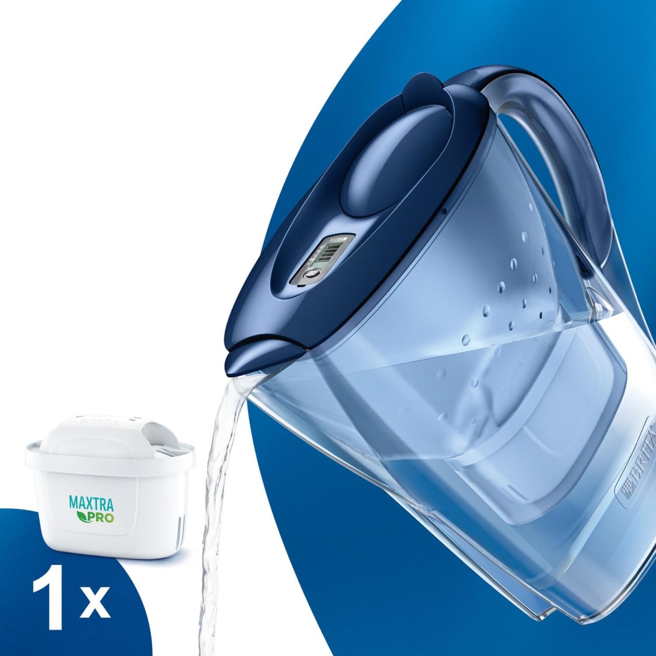 BRITA Waterfilterkaraf Graphite - - Voor 23.59u