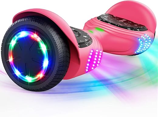 TOMOLOO Hoverboard with LED Lights Two-Wheel Self Balancing Scooter with UL2272 Certified, 6.5" Wheel Electric Scooter for Kids and Adult