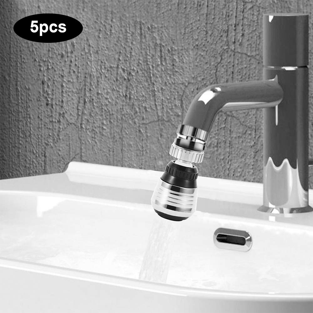 5 szt. obracający się o 360 stopni kran dysza ruchoma bateria kuchenna głowica filtr filtr Bubbler 0,3 aeracja zraszacz obrotowy kran głowica natryskowa wymiana do kuchni