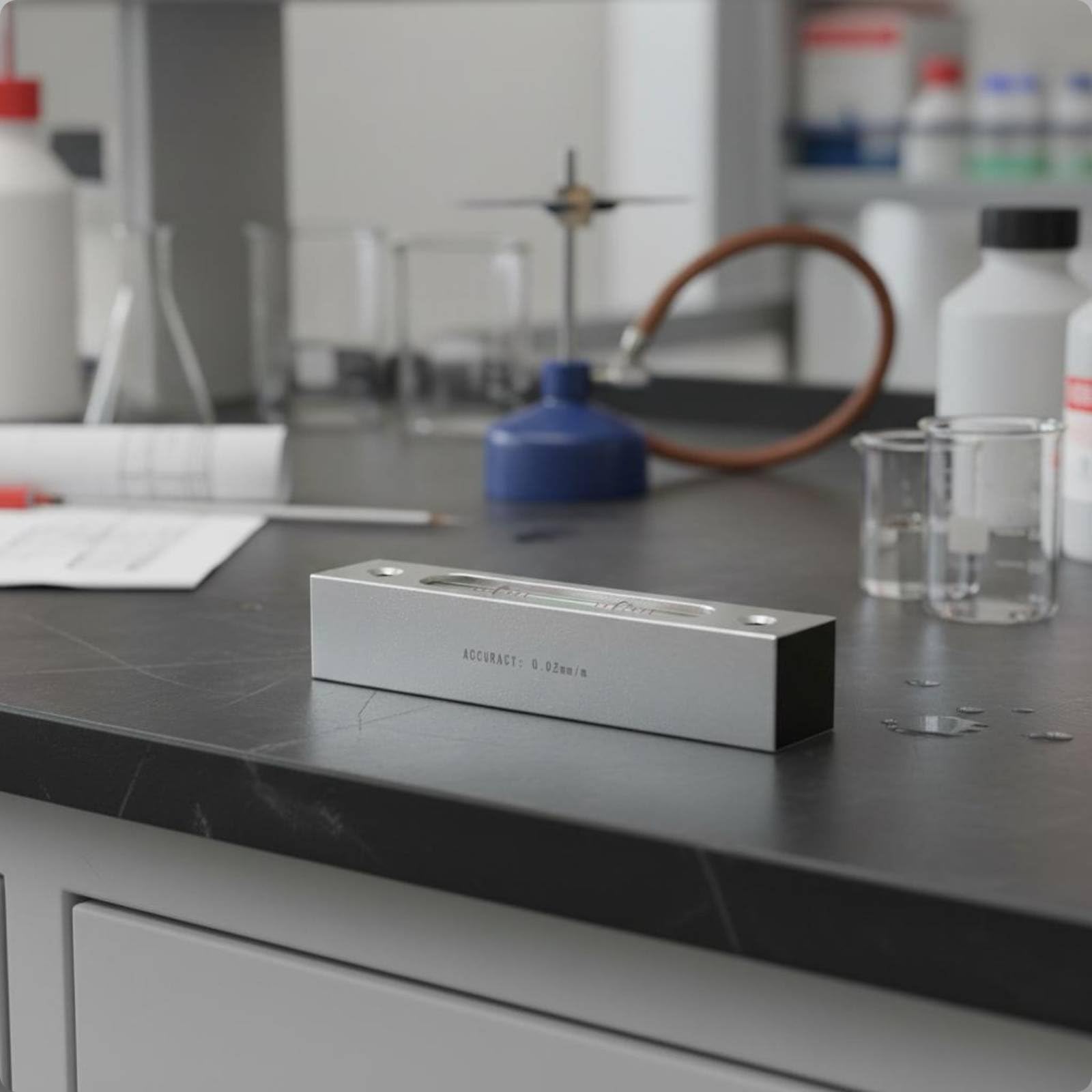 Wasserwaage Mini Wasserwaage Nivelliergerät Richtlatte aus Aluminiumlegierung für Genaue Ausrichtung Im Kleinformat Tragbar Und Stabil Klare nanzeige, style to 1