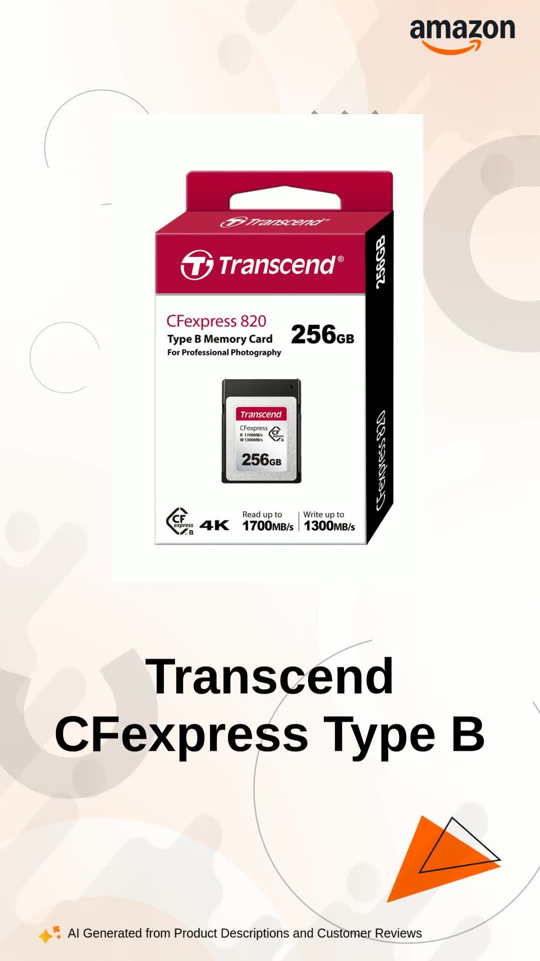 Amazon.in: Buy Transcend 256GB CFexpress Type B Card 820, Read Up