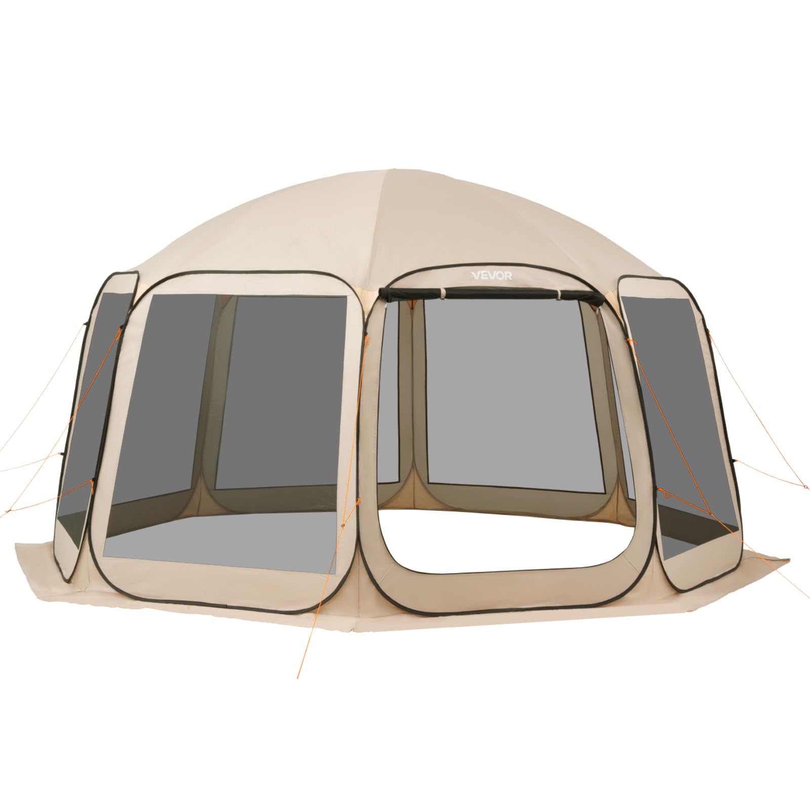 VEVOR Tienda de campaña con mosquitera, 10 x 9 pies, tienda de campaña desplegable para 4-8 personas, toldo con bolsa de transporte, lados de red, estacas para el suelo, para jardín, patio