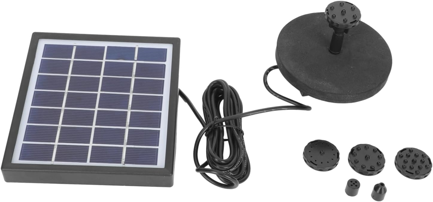 Solar Water Fountain Pump for Garden and Decoration Energy-saving Outdoor Floating Fountain with Durable Automatic Operation for Bird Baths and Water Features