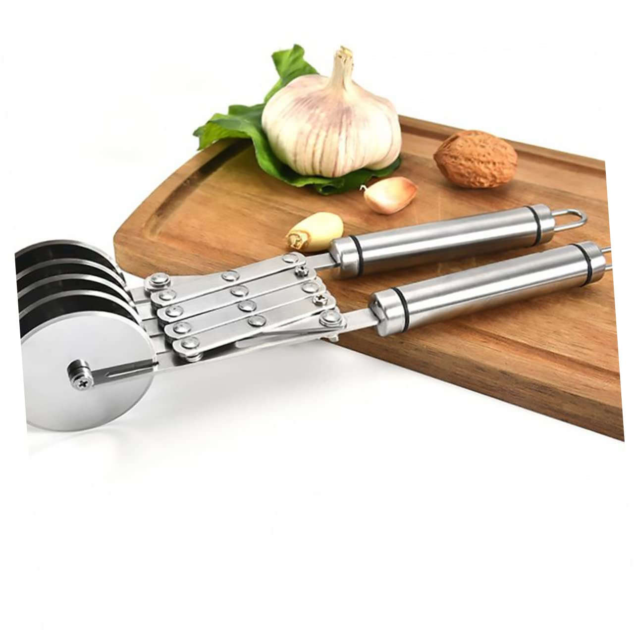 Cortador de Pizza Rueda de Acero Inoxidable, Plata