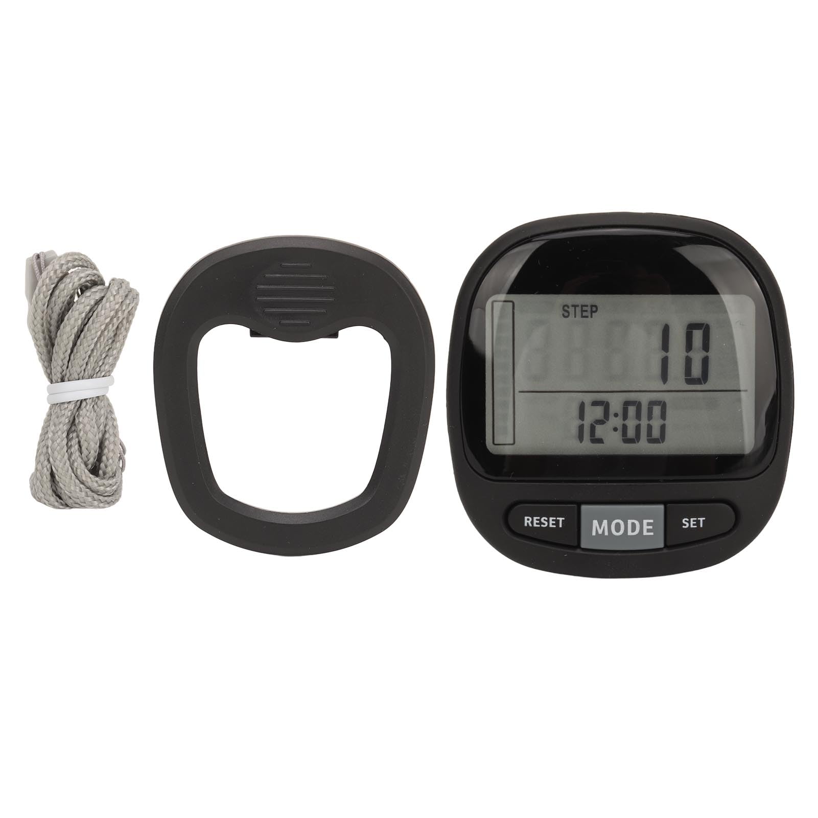 Podomètre Numérique 3D Avec Clip - Compte Pas, Calories, Temps - Pour Marche, Course, Sport - Écran Facile à Lire