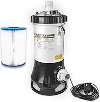 Vista 10 de Swimline Hydrotools Filtro de cartucho para piscina sobre el suelo, Sure-Flo 25 pies cuadrados con bomba de 0.25 HP, para piscinas de hasta 5500