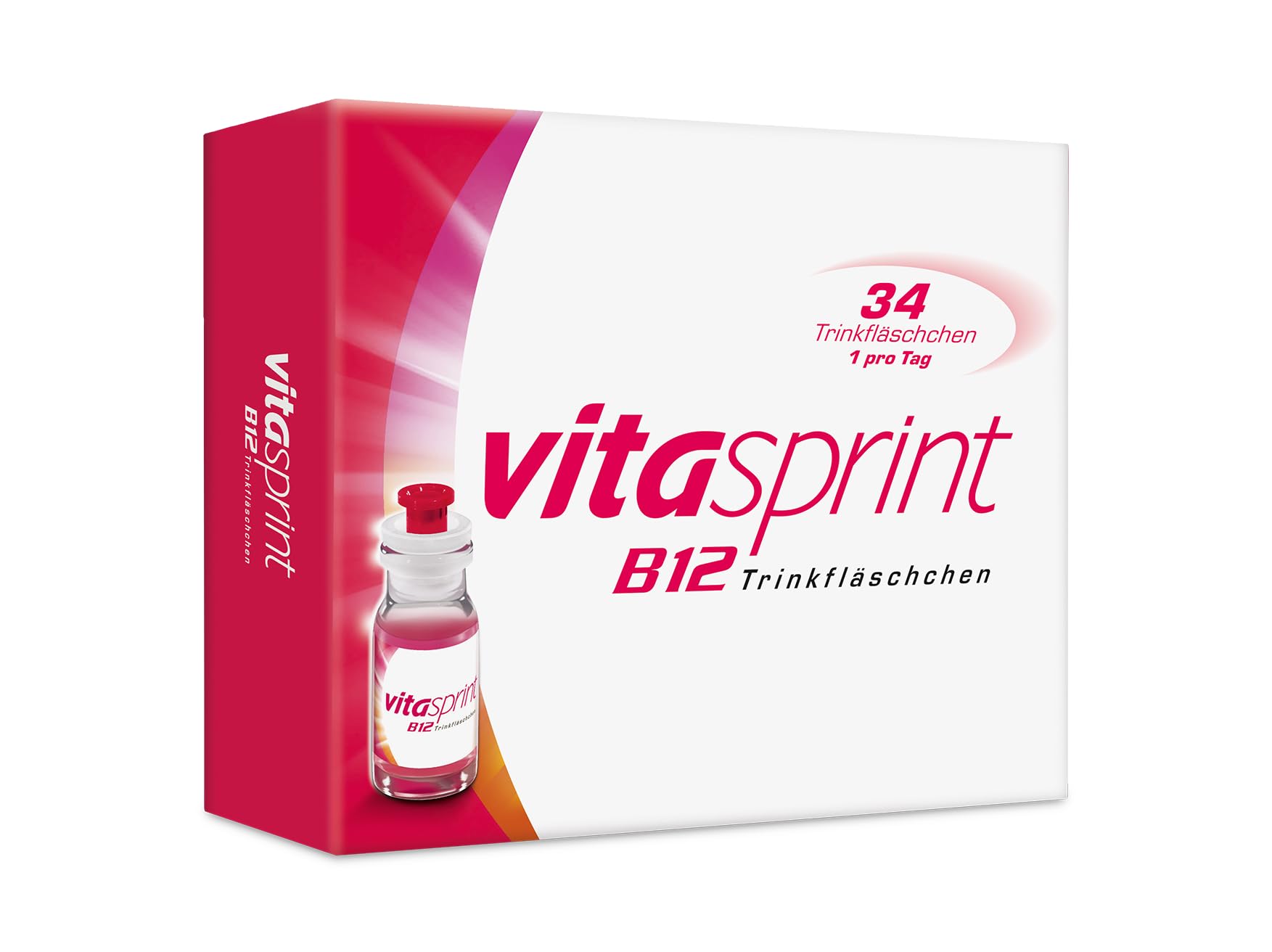 Vitasprint B12 Trinkfläschchen, 34 St. mit Vitamin B12 für mehr Energie