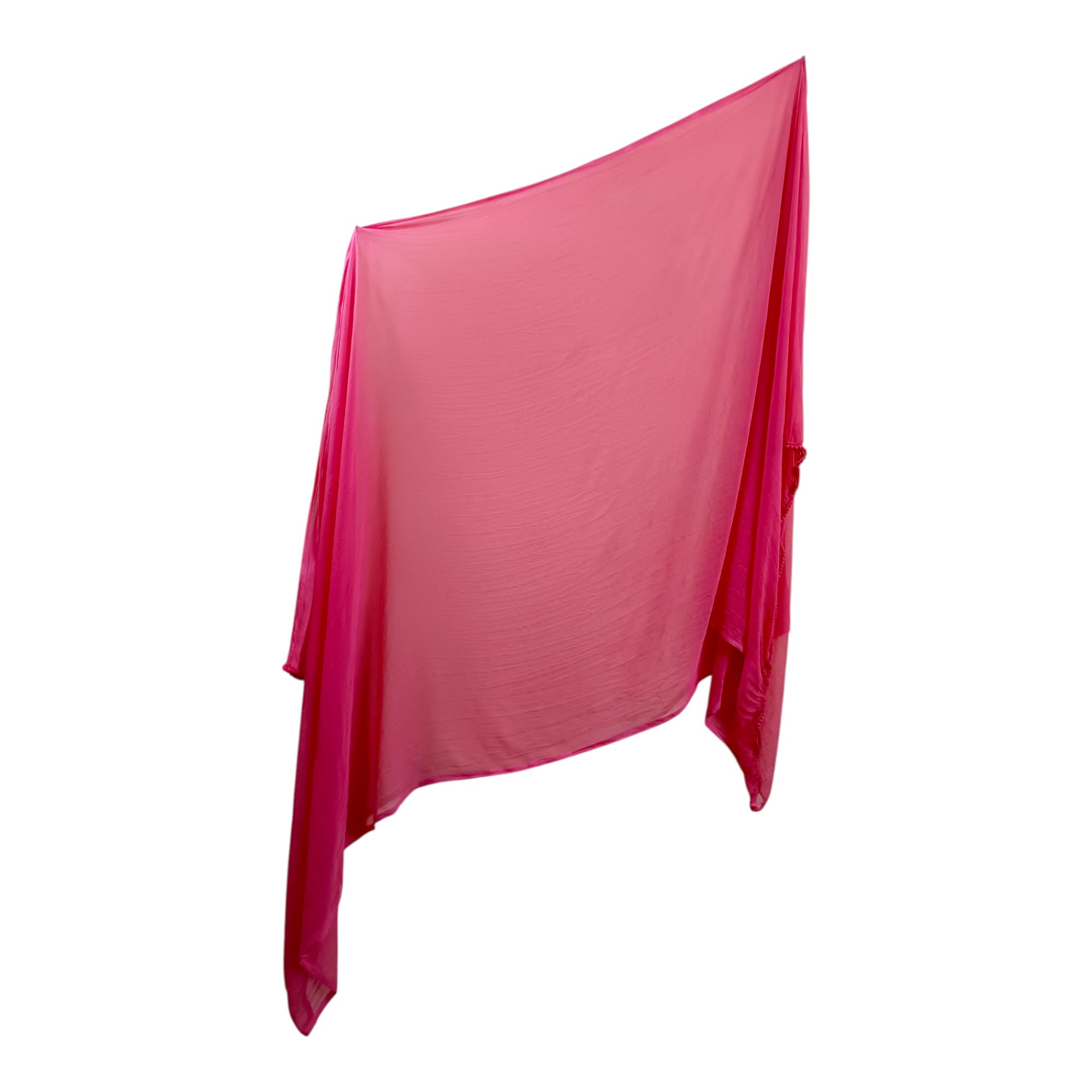 ARIPAN Soft Dailywear Casual Chiffon Solid Plain Dupatta for Women and Girls 2.25m Free Size Summer Special Pumpum Border Chunni Odhani for Ladies (gajari, 2.25m)