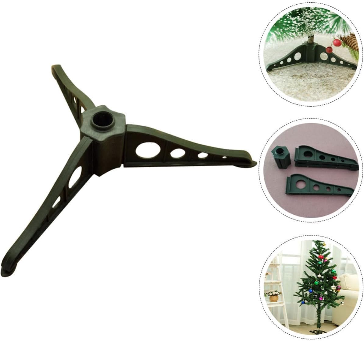 COHEALI 2pcs Xmas Tree Stand Base for Artificial Christmas Trees, Green