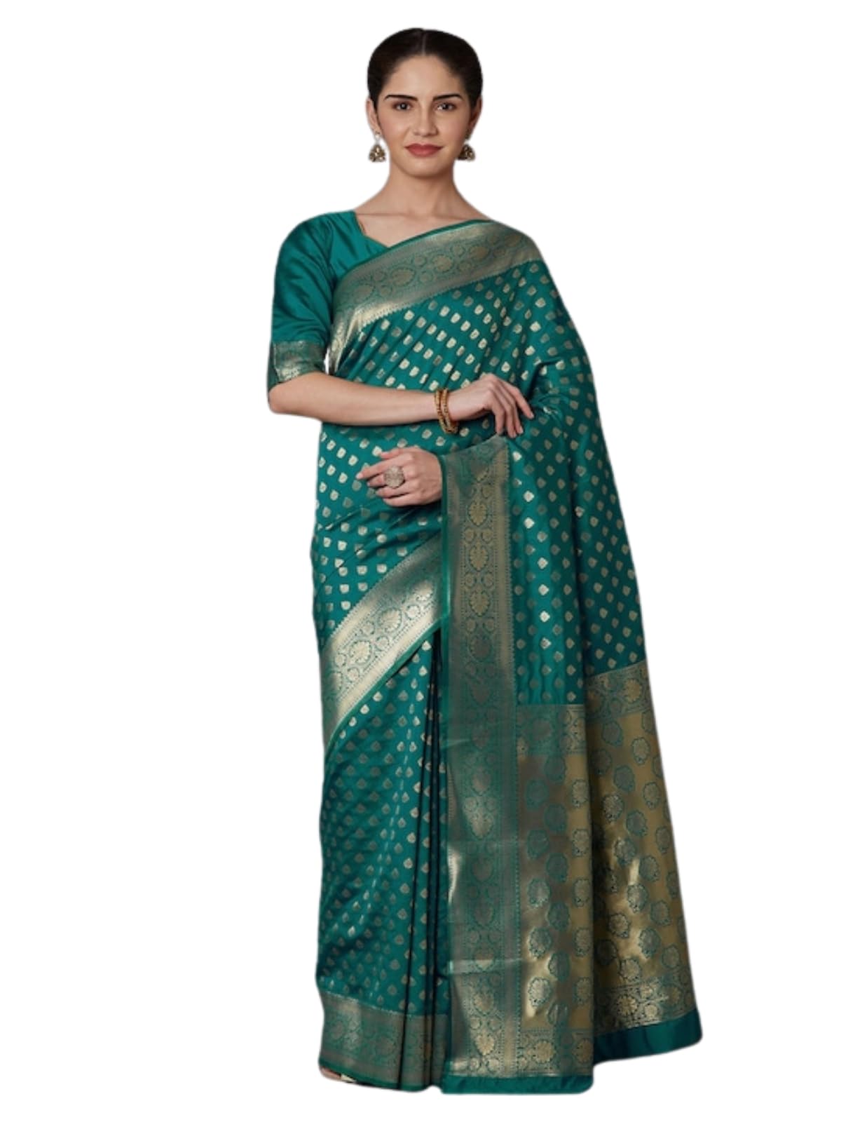 Leriya Fashion Women's Cotton Silk Saree (Lf-S2347_Green)