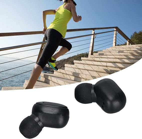 PUSOKEI Earbuds Headphones with MIC,Smart Noise Reduction Bluetooth 5.1 Earphones with LED Display Charging Box for Sports Driving Housework
