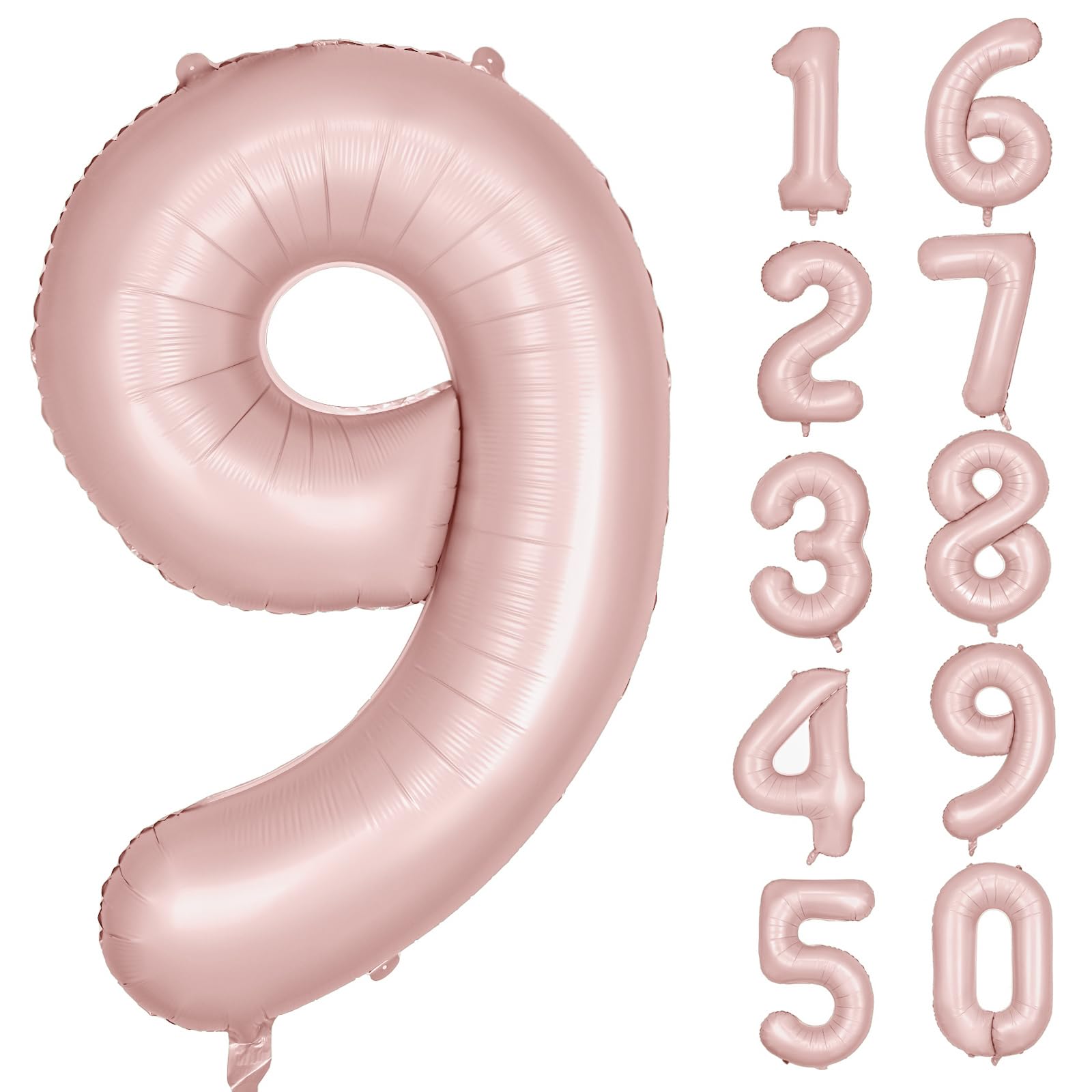 Red 0 balloon 40 Inch Giant Helium Foil Number 0 to 9 Red Balloon Birthday Wedding Party Digital Decorations (Number 0) — view 375