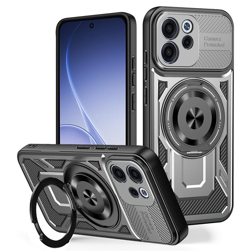 Coque Oppo A5X silicone fini les rayures dos rigide gris