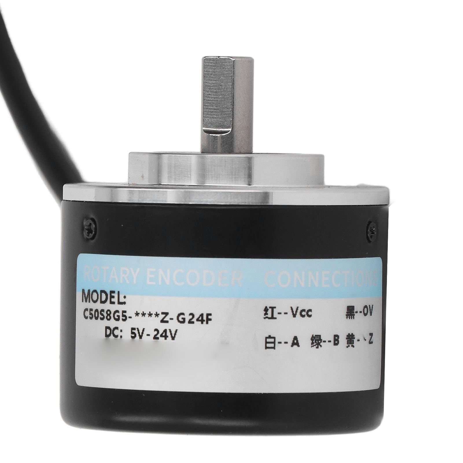 Produktbild von Kompakter Inkremental-Drehgeber 600 P/R, IP50, PNP-Ausgang, 5–24V DC – Für Smarte Steuerungen Und Robotik