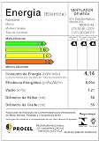 MONDIAL Ventilador 50cm Super Turbo 8 Pás, Preto/Prata, 150W, 220V - VTX-50-8P — imagem 2