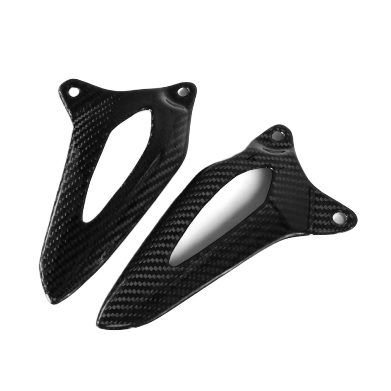 Protège-talon de pédale en fibre carbone de prestige pour moto