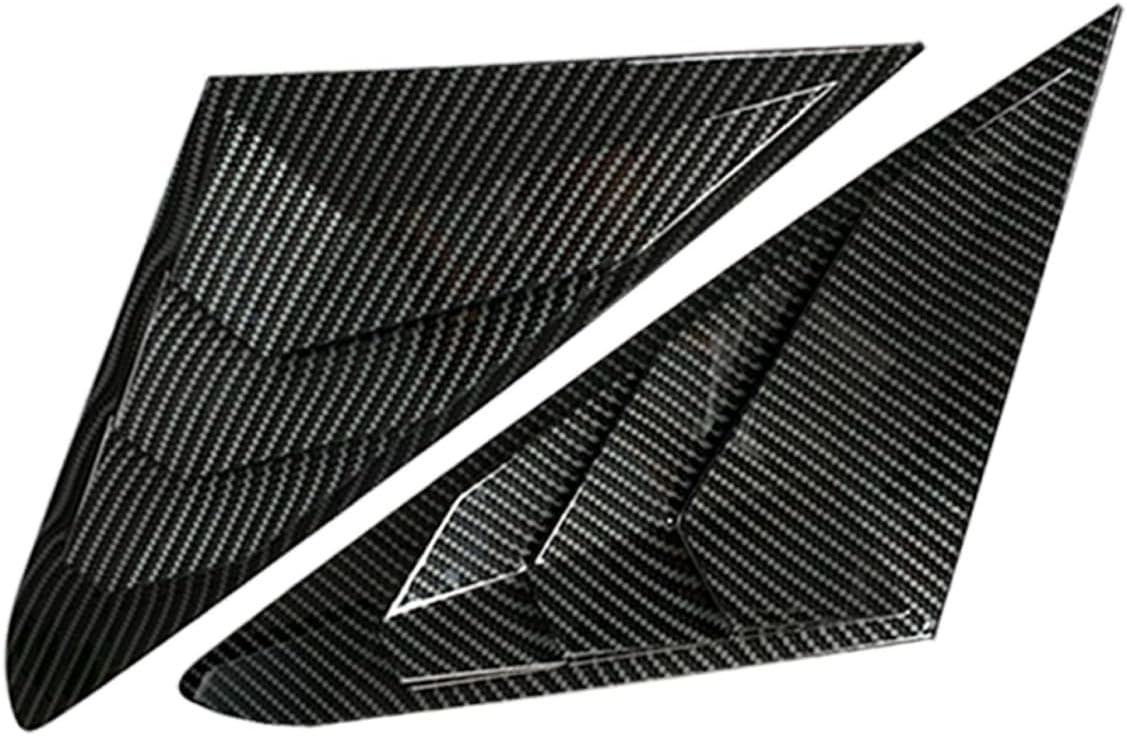 Rifoda for Sonata Window Louvers Air Vent Scoop Shades Cover Blinds Fit for Hyundai Sonata 2015 2016 2017 2018 2019 Rear Side Window Louvers Decoration Trims ABS Material 2PCS (Carbon Fiber)
