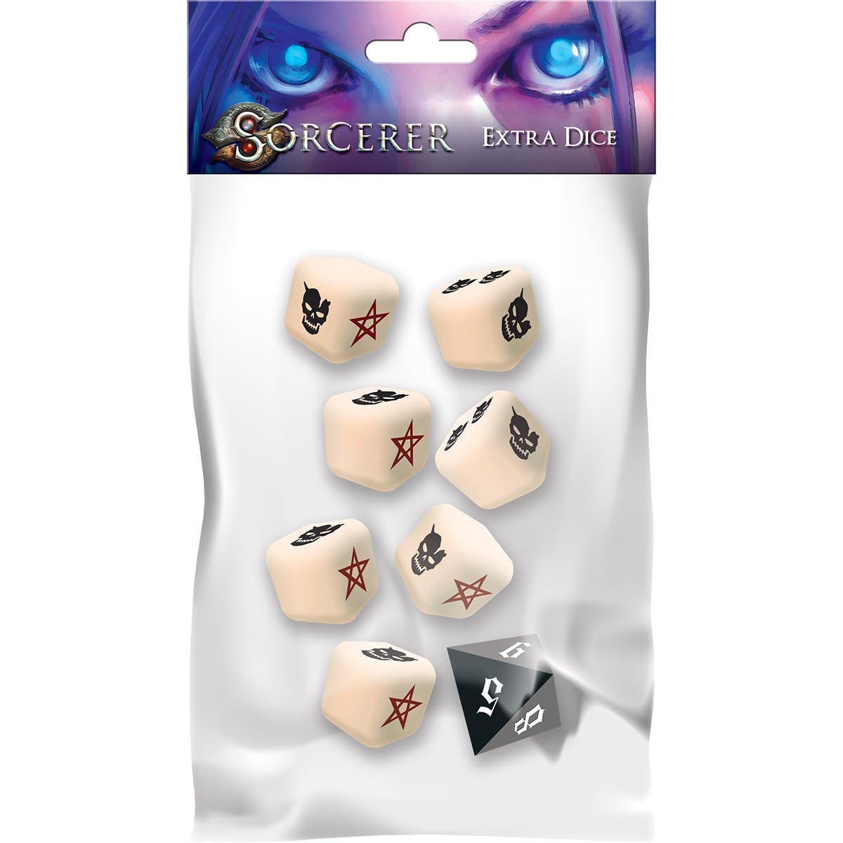 White Wizard Games Sorcerer Extra Dice akcesorium do gry, 8 kości