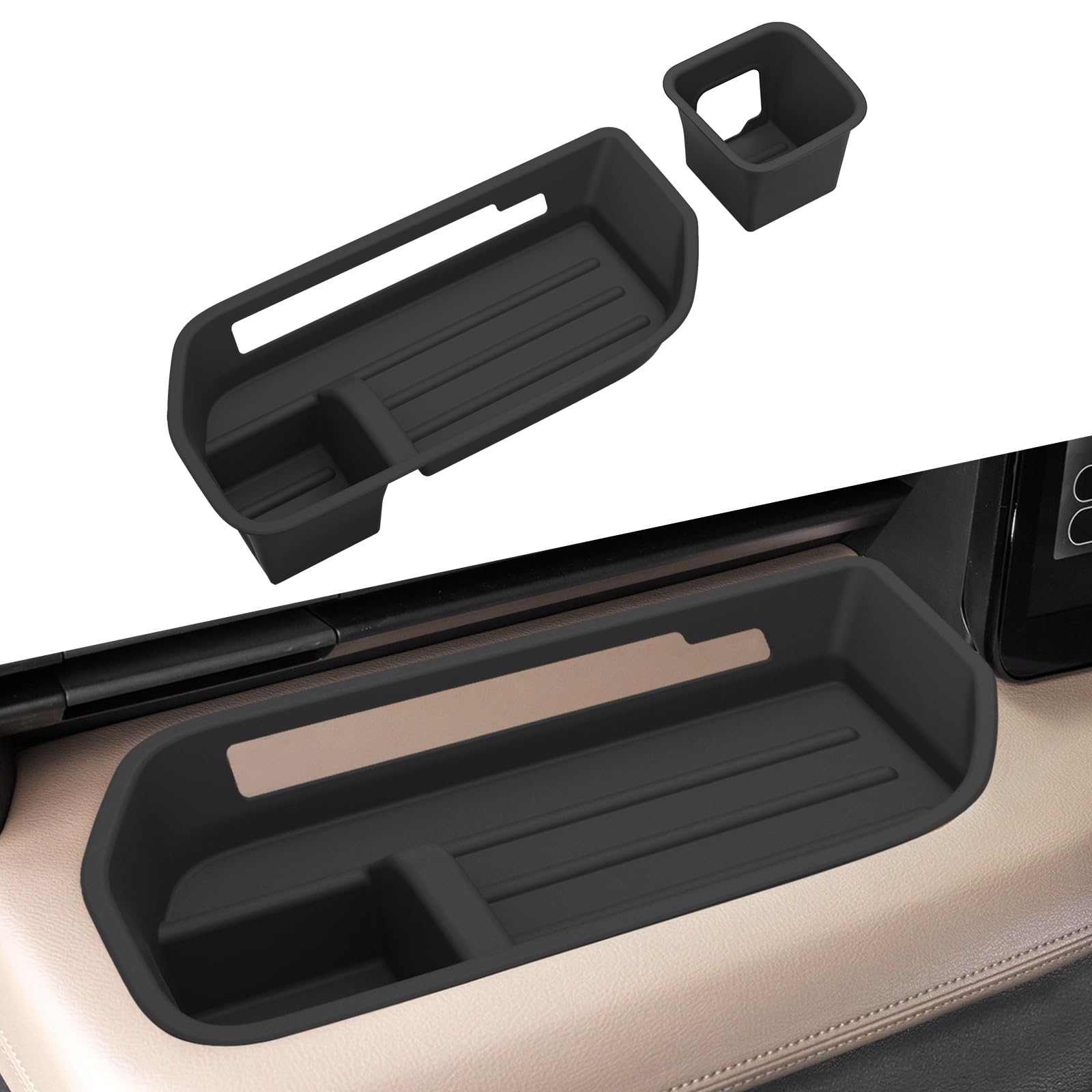 Amazon | ZUNDUO 新型 デリカミニ 専用 助手席トレイ 運転席 ドリンク