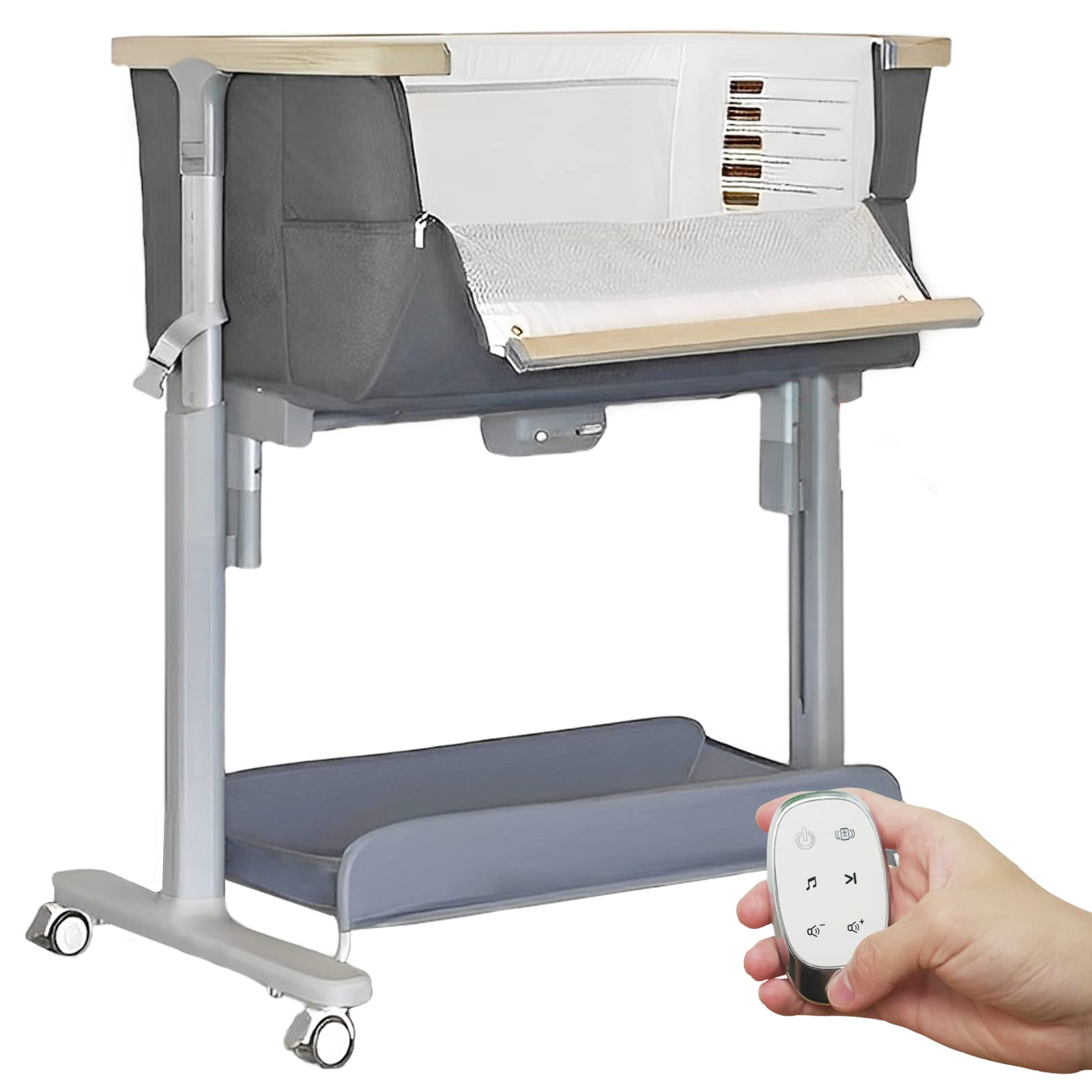 Rocking Baby Bassinet Electric Bassinet Bedside Sleeper With