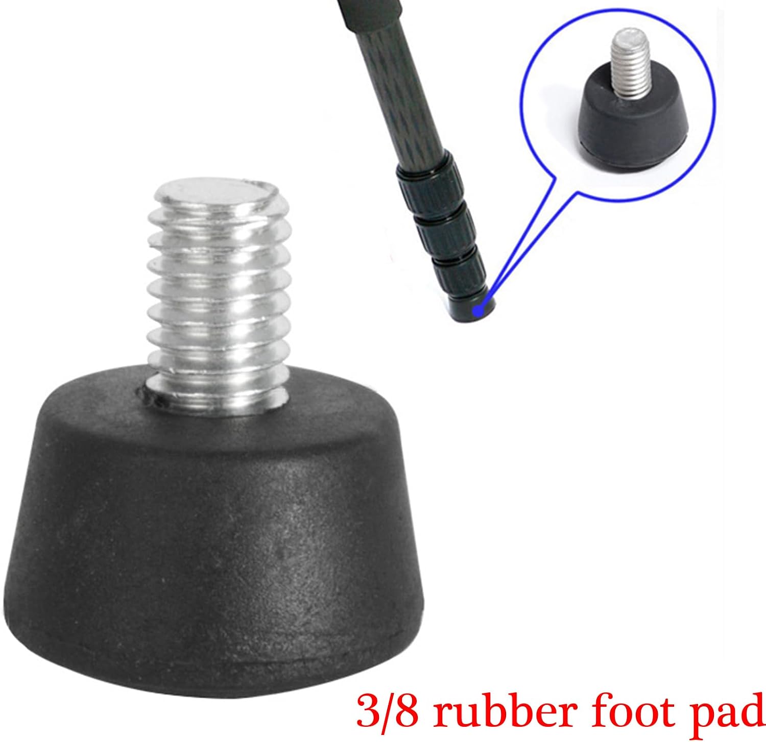 Nonslip Rubber Tripods Feet for 33mm and 37mm Camera Providing Stability on Various Terrains Camera Feet