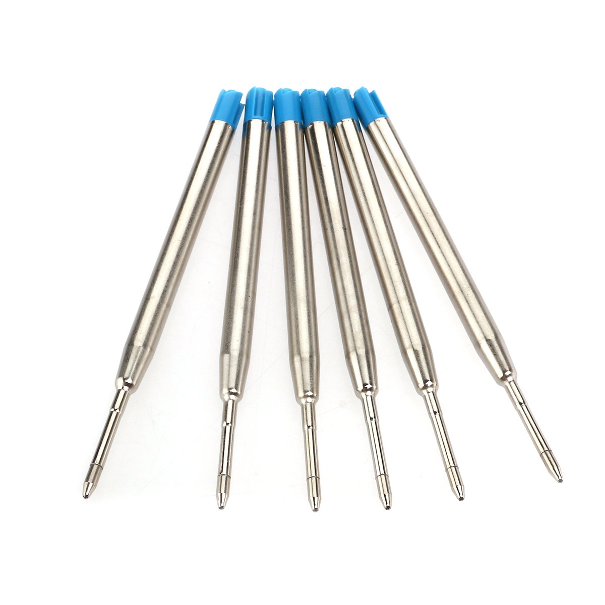 Senmubery - 6 ricariche per penna a sfera, 10 cm, colore: Blu
