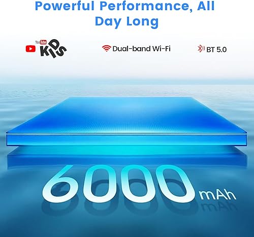 Miniatura 5 de Tablet para niños Henadigi, tablet Android 15, 12 GB RAM 64 GB ROM 1 TB de expansión, pantalla táctil FHD de 10 pulgadas 1280x800, cámara dual de