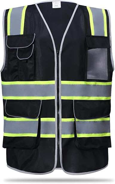 Amazon.com: yaludde Chaleco de seguridad de alta visibilidad – Ropa de trabajo  reflectante de múltiples bolsillos, cumple con ANSI/ISEA Clase 2 :  Herramientas y Mejoras del Hogar