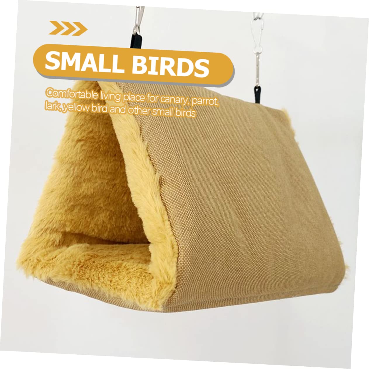 DOITOOL 3 Uds Nido Loro Hamaca Hámster Camas Colgantes Cacatúas Casa Hurón Accesorios Invierno Cálido Nido De Pájaros Casa De Pájaros Nido De Pájaros De Invierno Encantadora Hamaca para