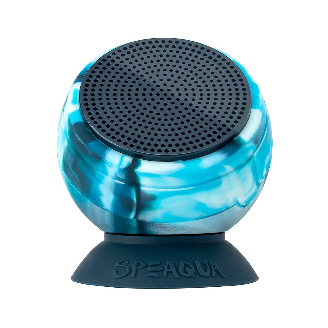 Speaqua – Bluetooth Speaker-Waterproof, Durable w/Built-in Storage (2,000 Songs) - Dual Wireless Speaker Pairing – Portable Bluetooth Speaker -