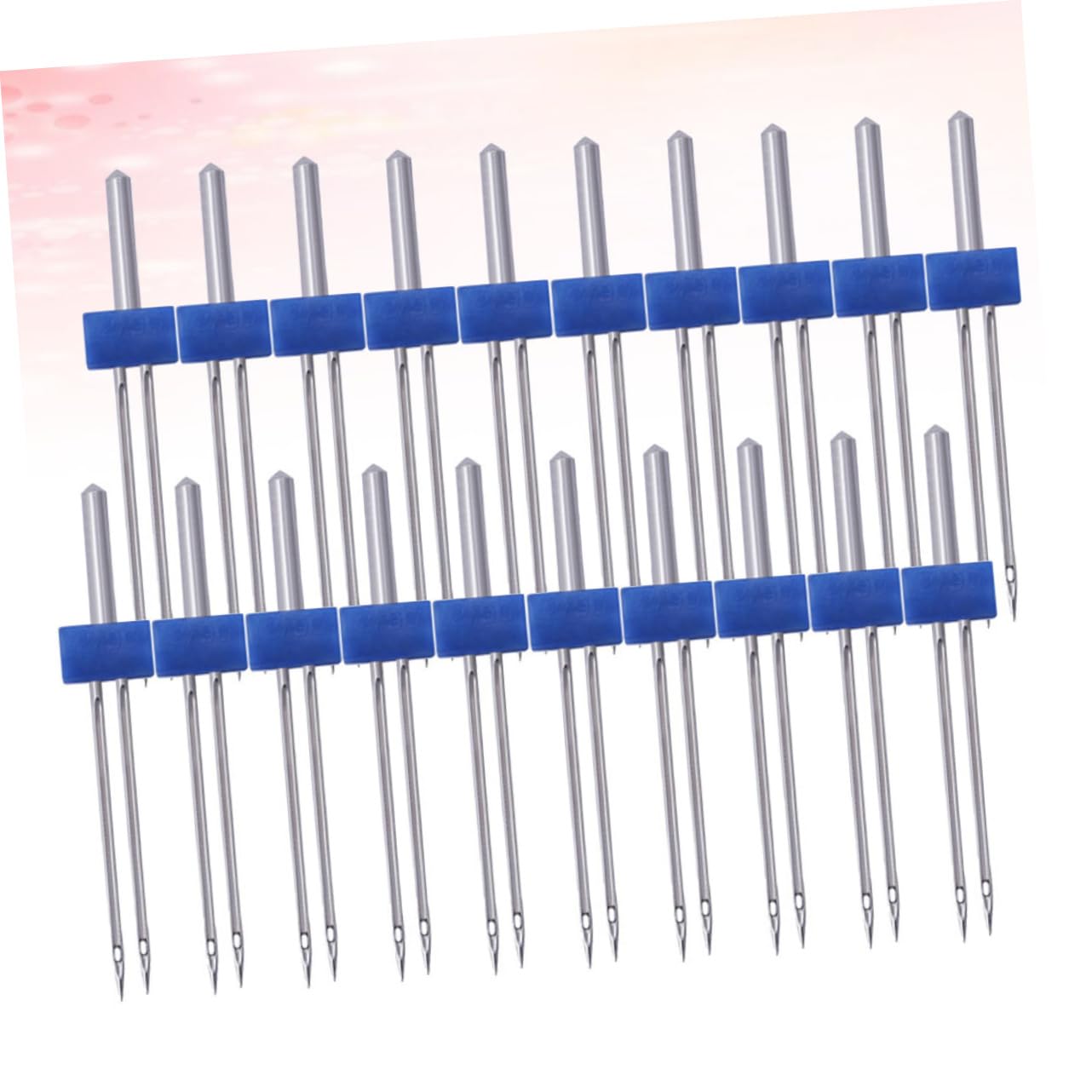 Zwillingsnadel für Nähmaschine 3mm Metall Blau 100 Stück C01-005-00171