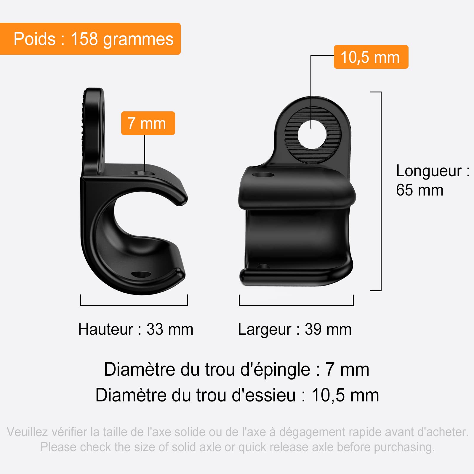 Embrayage de remorque Thule Attelage d'essieu vélo Noir