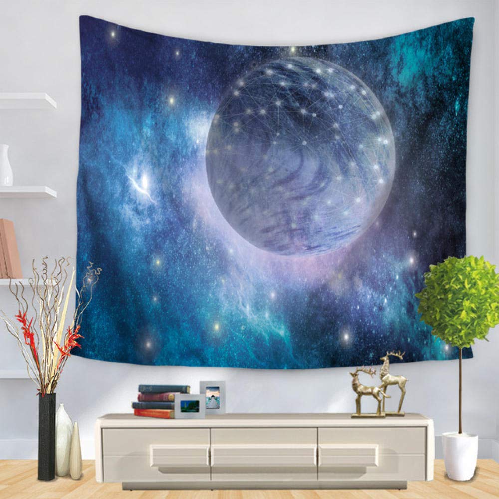 Couverture fleur et lune tenture murale tissu pour déco mur art