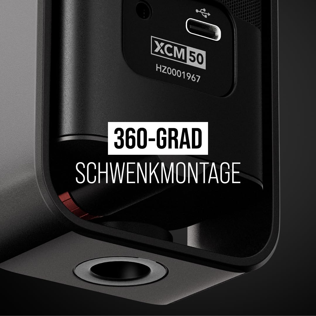 RØDE X XCM-50 Professionelles USB-Kondensatormikrofon und virtuelle Mixing-Lösung für Streamer und Gamer, schwarz