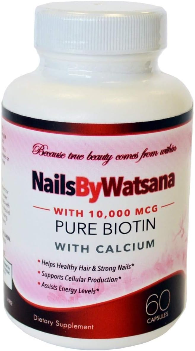 Pure Biotin - 10,000mcg Hair and Nail Growth, Cellular Production, Assists Energy Levels