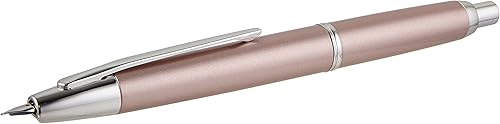 Pilot Pluma estilográfica Decimo sin tapa, cuerpo rosa champán, punta F