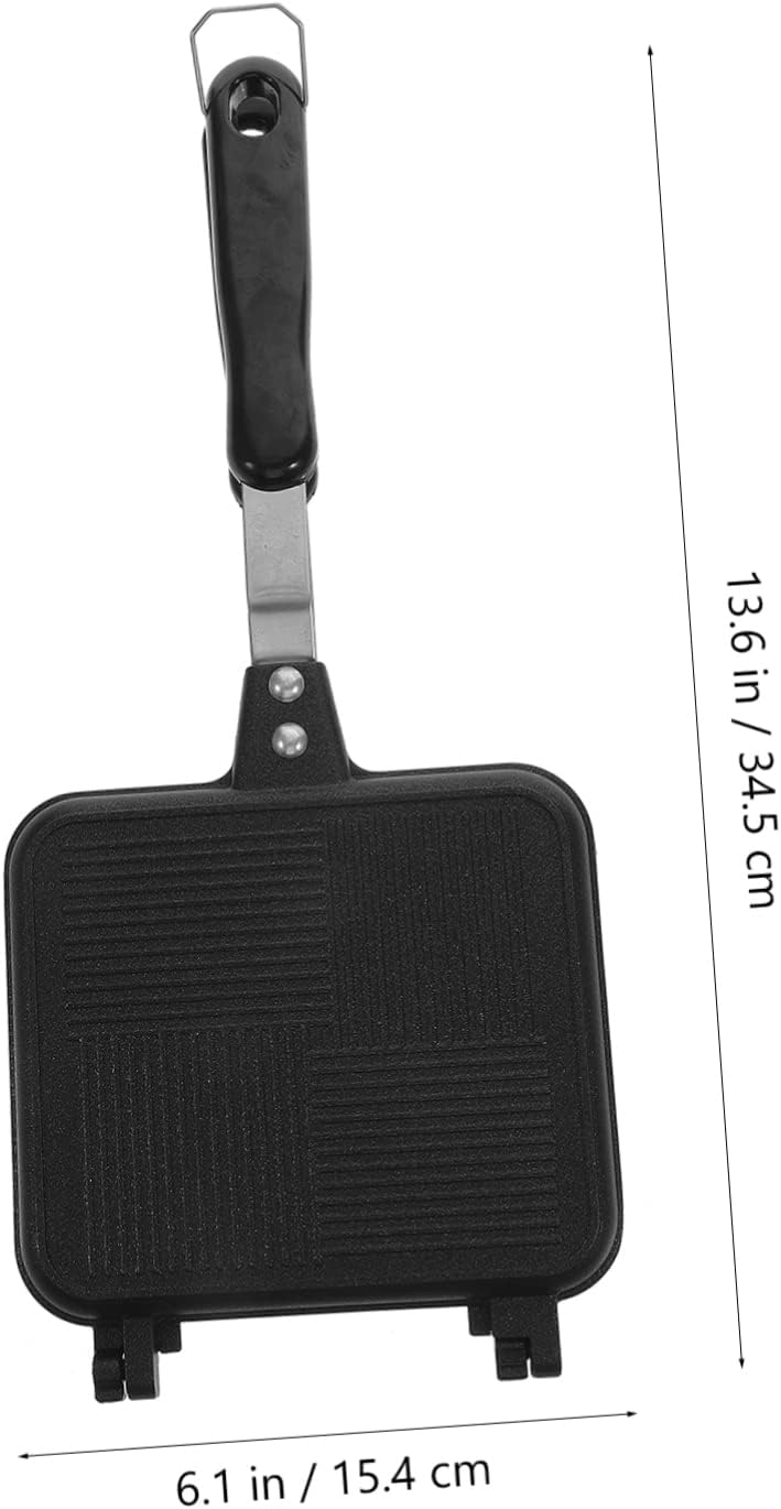 Sandwich Maker Aluminum Cookware Double Sided Detachable Pan, Non Stick