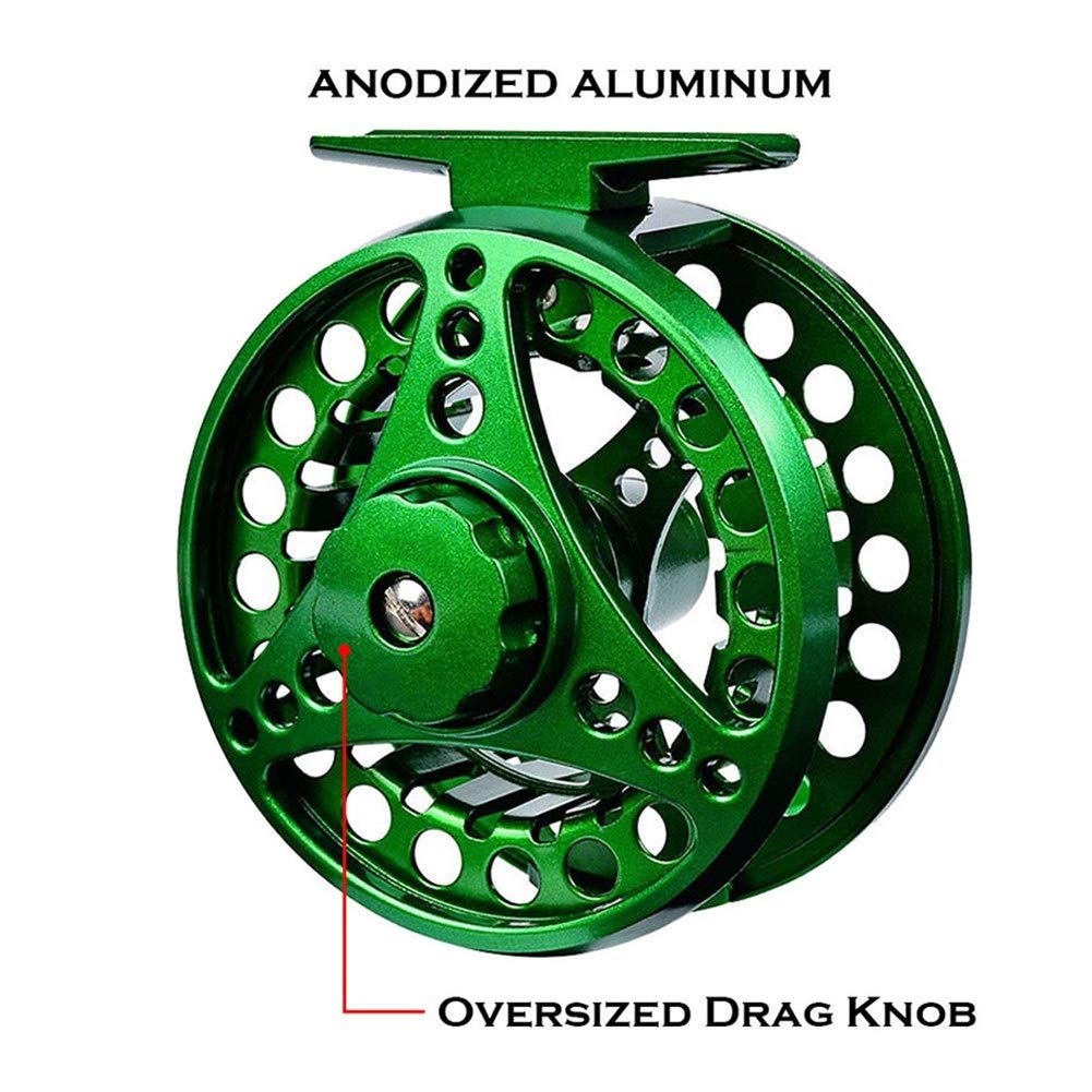 Kołowrotek mucha,Latać Kołowrotek muchy Kołowrotek aluminiowy AlloyInterchangeable do słonej wody i słodkowodnych muchy koła akcesoria wędkarskie