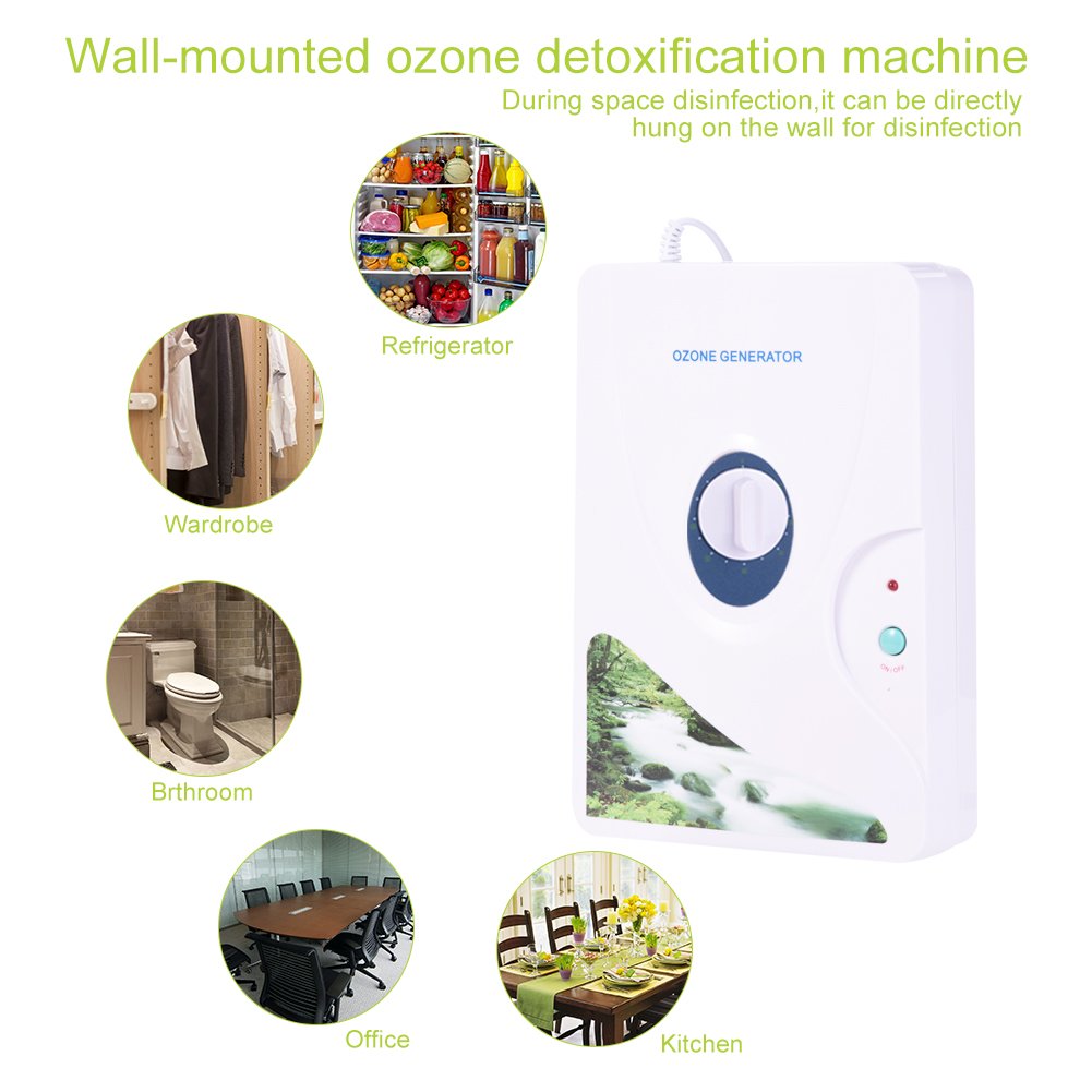 Ozon-Generator 600 mg/h, tragbar mit digitaler Zeitschaltuhr, für Wasser, Gemüse, Obst