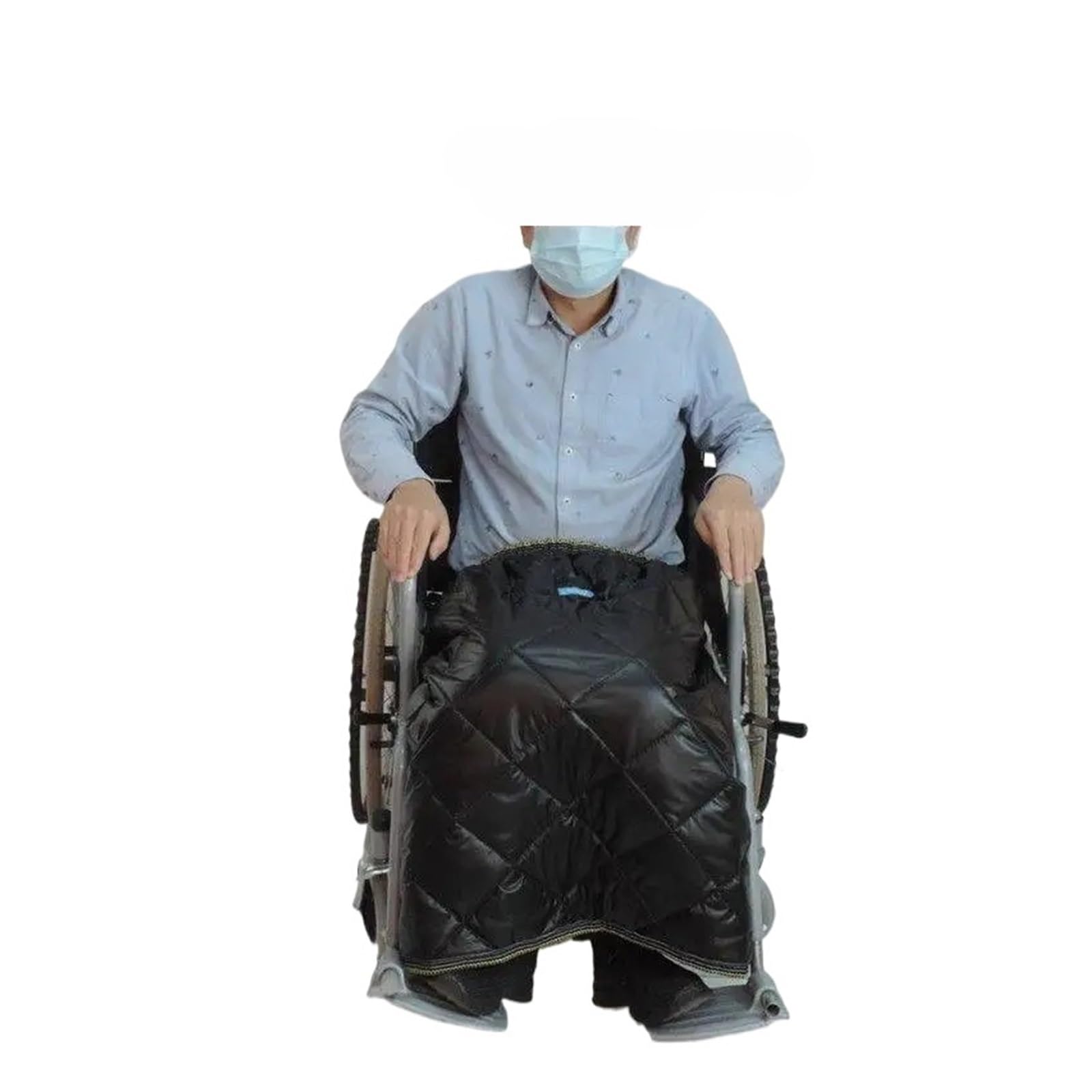 JHSDHYD Wheelchair blanket Wheelchair Blanket For Legs Wheelchair Blanket For Legs Wheelchair Cosy Toes For Adults(Black half bag)