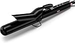 Farery 1.5 inch Curling Iron For Long Hair, Lightweight Long Barrel Curling Iron 1 1/2 Inch, Ceramic Curling Wand Infused Argan Oil & Keratin for Bouncy Curls, 9 Temp Digital Display & Lock Key, Glove