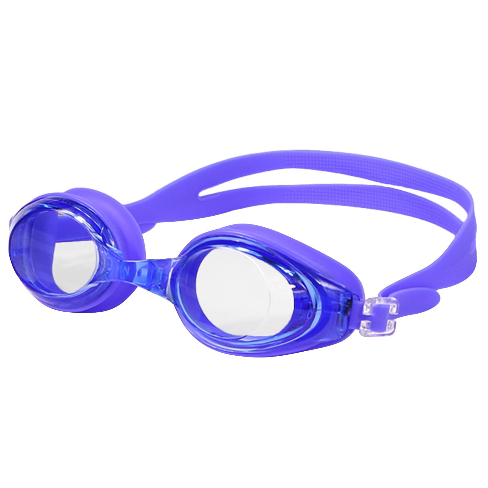 haetair Swimming Goggles - Clear Vision Anti Fog Waterproof Professional Swim Goggles Plain Lens Adjustable Swim Eyewear for Men Women (Blue) โ image 1